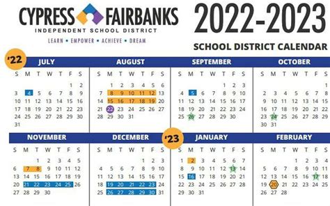 Cy Fair Isd Calendar 2022 23